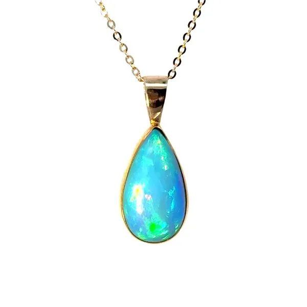 Ethiopian Opal Teardrop Pendant Peter & Co. Jewelers Avon Lake, OH