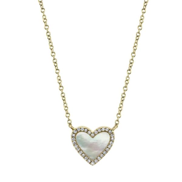 Mother Of Pearl Heart Necklace Peter & Co. Jewelers Avon Lake, OH