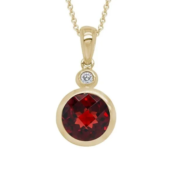 Garnet Diamond Drop Necklace Peter & Co. Jewelers Avon Lake, OH