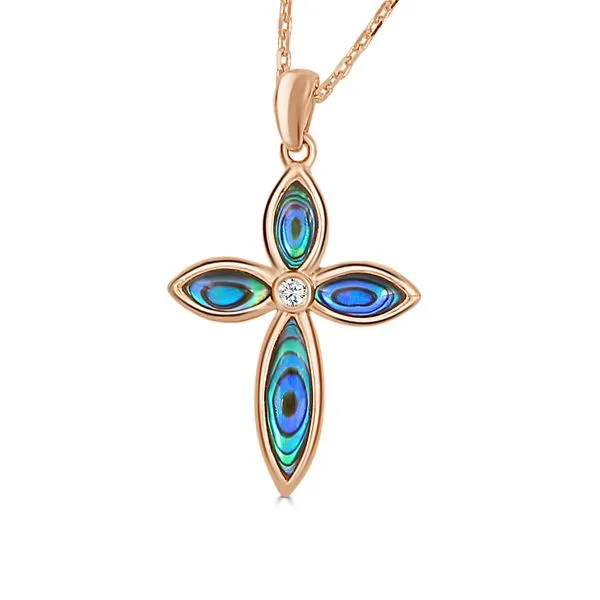 Abalone Cross Necklace Peter & Co. Jewelers Avon Lake, OH