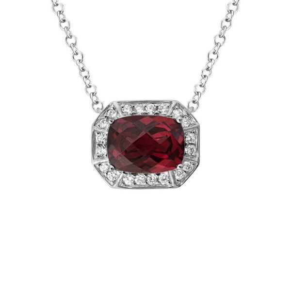Garnet and Diamond Necklace Peter & Co. Jewelers Avon Lake, OH