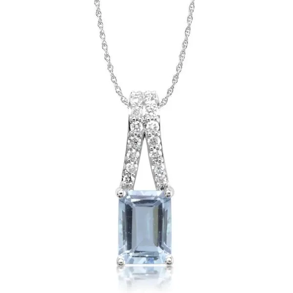 Aquamarine & Diamond Necklace Peter & Co. Jewelers Avon Lake, OH