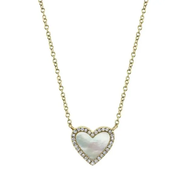 Shy Creation Mother Of Pearl Heart Necklace Peter & Co. Jewelers Avon Lake, OH