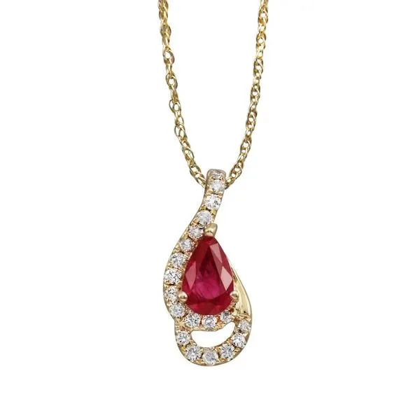 Diamond & Ruby Pendant Necklace Peter & Co. Jewelers Avon Lake, OH