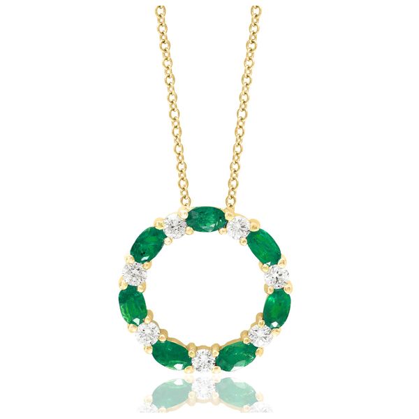 Emerald & Diamond Wreath Necklace Peter & Co. Jewelers Avon Lake, OH