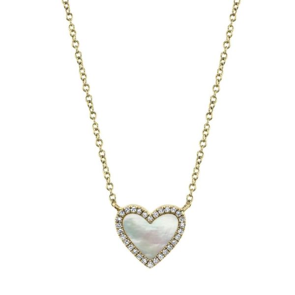 Shy Creation Mother Of Pearl Heart Necklace Peter & Co. Jewelers Avon Lake, OH