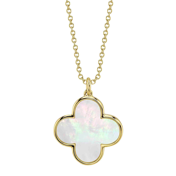 Shy Creation Mother Of Pearl Clover Necklace Peter & Co. Jewelers Avon Lake, OH
