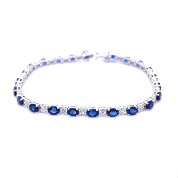 Blue Sapphire Diamond Bracelet Peter & Co. Jewelers Avon Lake, OH