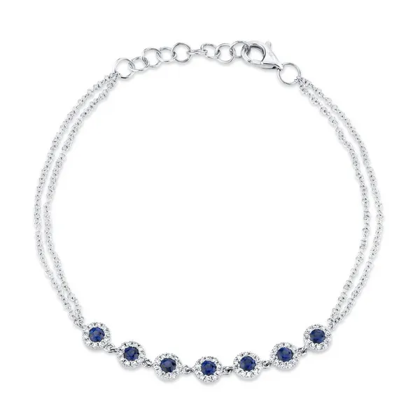 Shy Creation Diamond & Blue Sapphire Bracelet Peter & Co. Jewelers Avon Lake, OH