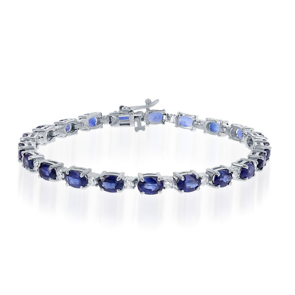 Blue Sapphire & Diamond Bracelet Peter & Co. Jewelers Avon Lake, OH