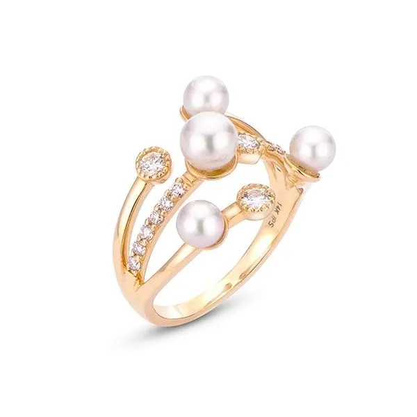 Pearl and Diamond Ring Peter & Co. Jewelers Avon Lake, OH