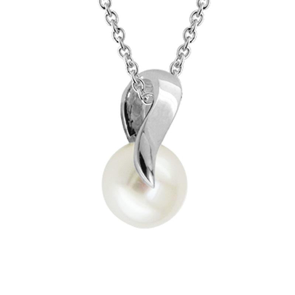 Silver Pearl Swirl Pendant Necklace Peter & Co. Jewelers Avon Lake, OH