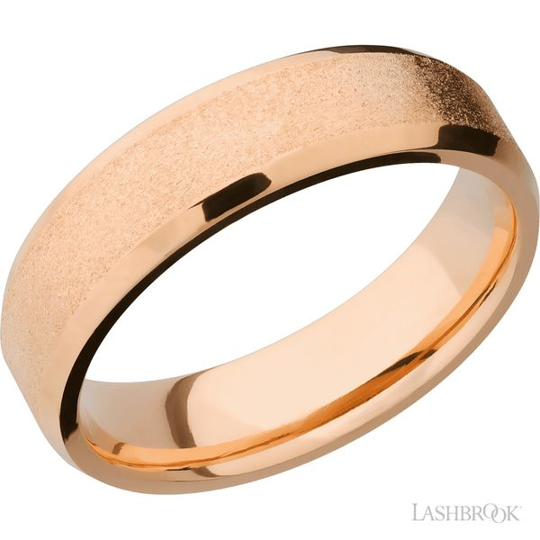 6mm Beveled Rose Gold Band Peter & Co. Jewelers Avon Lake, OH