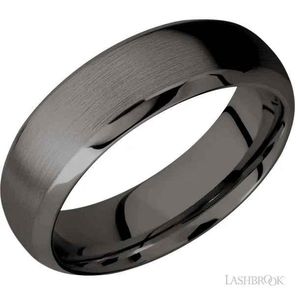 7mm Domed Bevel Tantalum Noir Band Peter & Co. Jewelers Avon Lake, OH