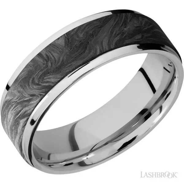 Cobalt Chrome Band with Forged Carbon Fiber Peter & Co. Jewelers Avon Lake, OH