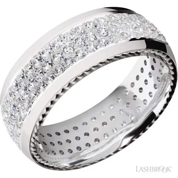 Cobalt Chrome Diamond Eternity Band Peter & Co. Jewelers Avon Lake, OH