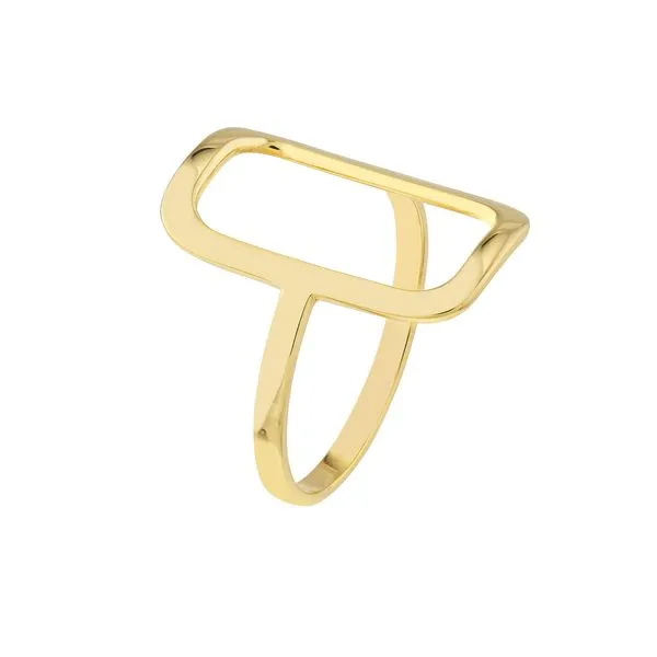 Open Paper Clip Link Ring Image 2 Peter & Co. Jewelers Avon Lake, OH