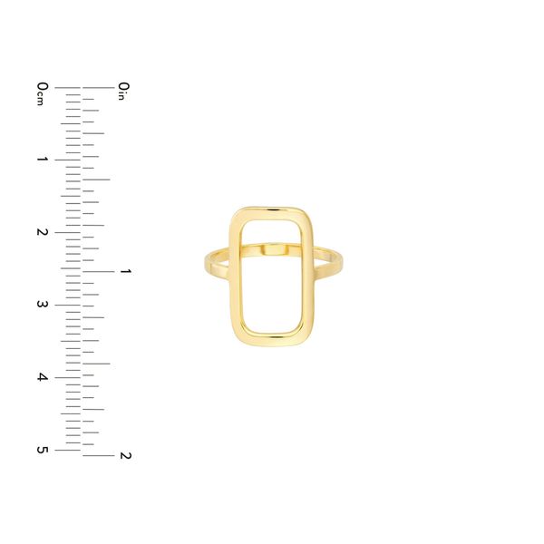 Open Paper Clip Link Ring Image 5 Peter & Co. Jewelers Avon Lake, OH