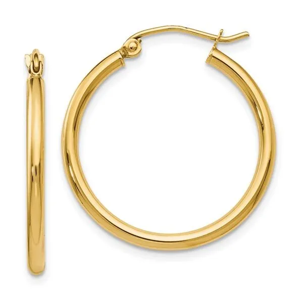 25mm Gold Hoop Earrings Peter & Co. Jewelers Avon Lake, OH