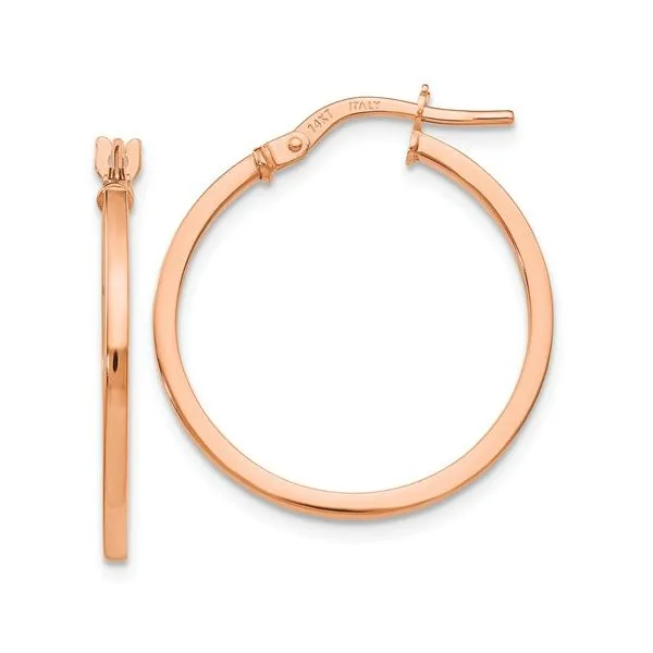 Rose Gold Hoop Earrings Peter & Co. Jewelers Avon Lake, OH