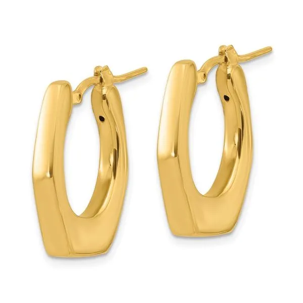 Fancy Hoop Earrings Image 2 Peter & Co. Jewelers Avon Lake, OH