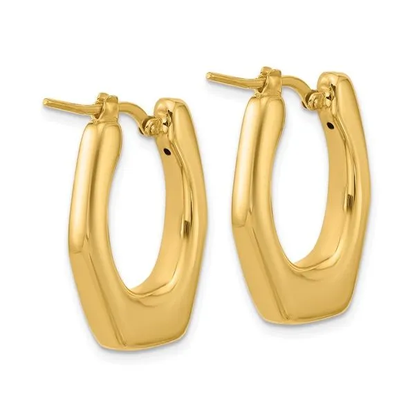 Fancy Hoop Earrings Image 3 Peter & Co. Jewelers Avon Lake, OH
