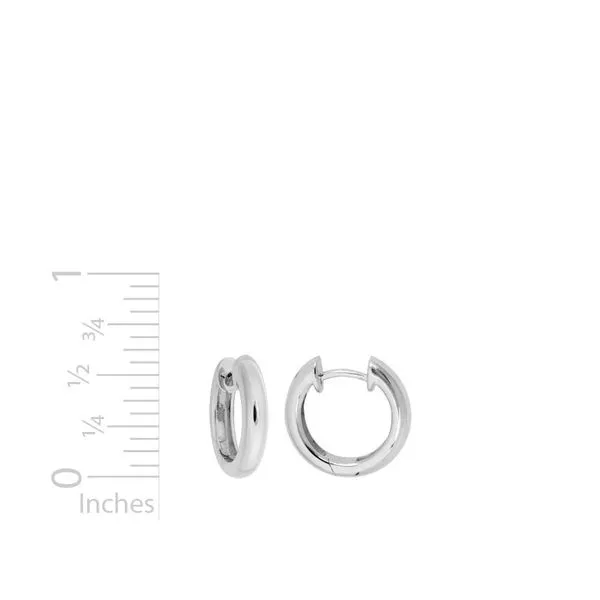 Two-Tone Hoop Earrings Image 2 Peter & Co. Jewelers Avon Lake, OH