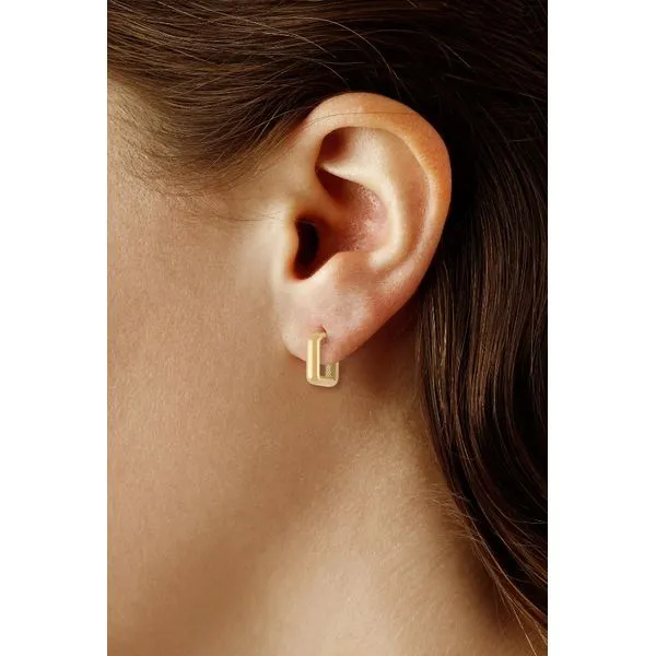 Geometric Hoop Earrings Image 2 Peter & Co. Jewelers Avon Lake, OH