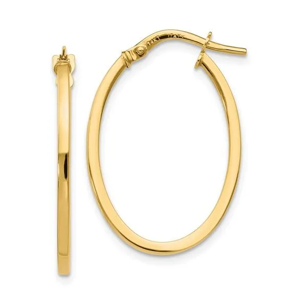 Oval Hoop Earrings Peter & Co. Jewelers Avon Lake, OH