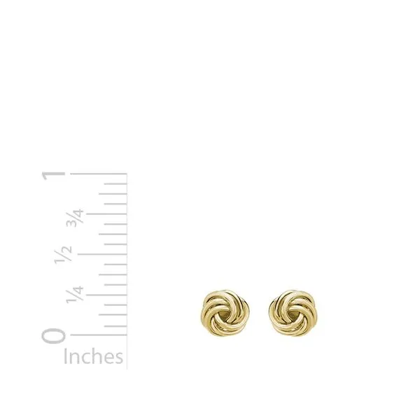 Rosetta Knot Stud Earrings Image 2 Peter & Co. Jewelers Avon Lake, OH