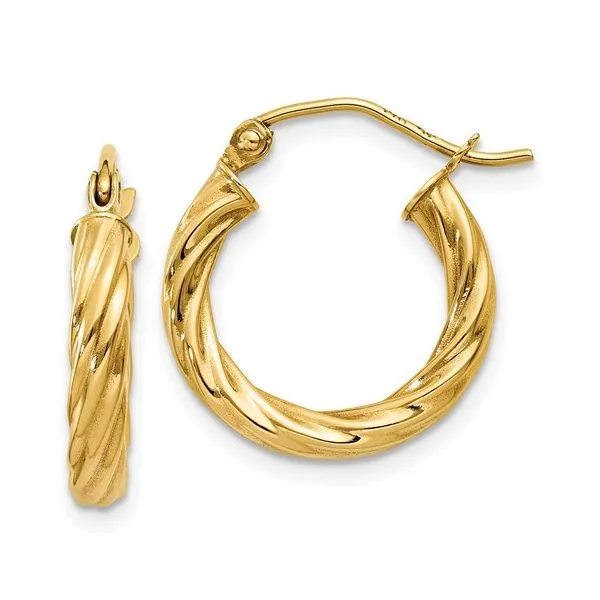 Twisted Hoop Earrings Peter & Co. Jewelers Avon Lake, OH