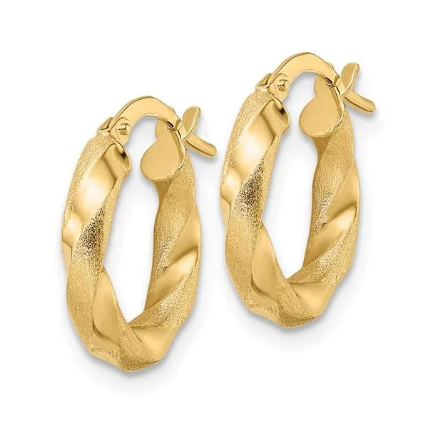 Twisted Hoop Earrings Image 2 Peter & Co. Jewelers Avon Lake, OH
