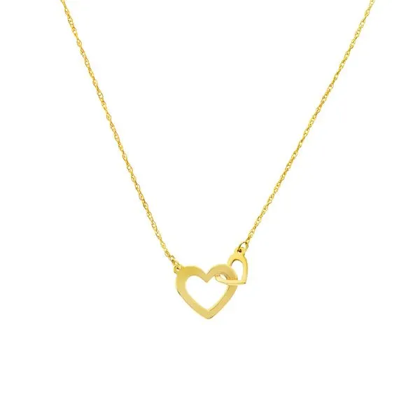 Interlocked Hearts Necklace Image 2 Peter & Co. Jewelers Avon Lake, OH