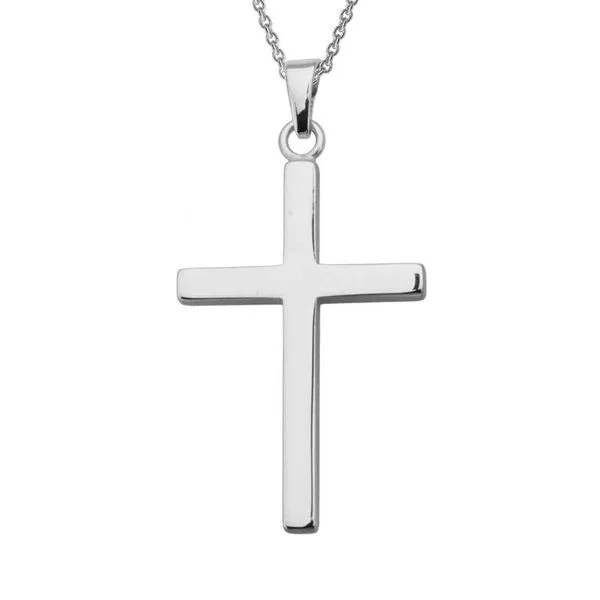 White Gold Cross Necklace Peter & Co. Jewelers Avon Lake, OH