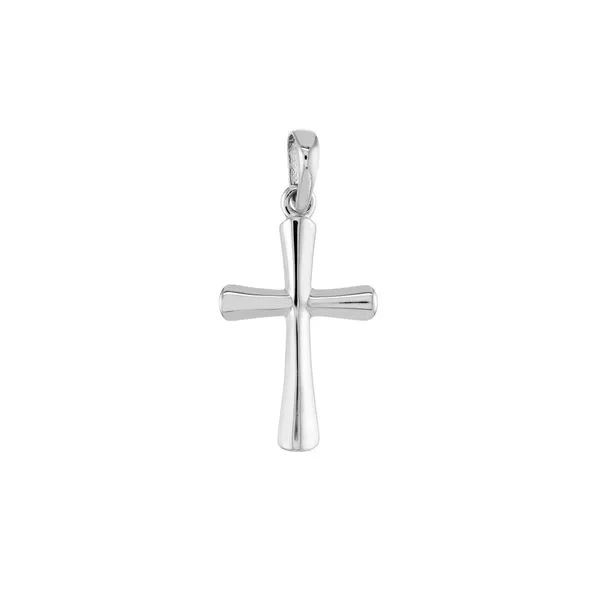 White Gold Cross Necklace Image 2 Peter & Co. Jewelers Avon Lake, OH