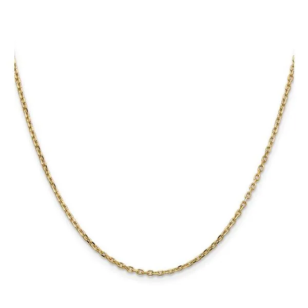 Diamond Cut Cable Link Chain, 22