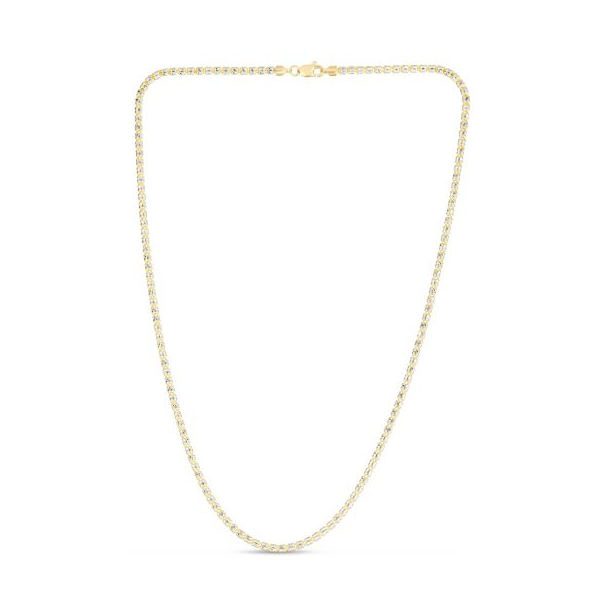 Two-Tone Fancy Ice Chain- 16