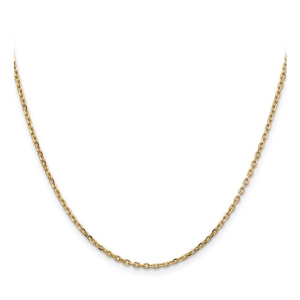 Diamond Cut Cable Link Chain, 22