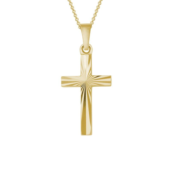 Radiant Diamond-Cut Cross Necklace Peter & Co. Jewelers Avon Lake, OH