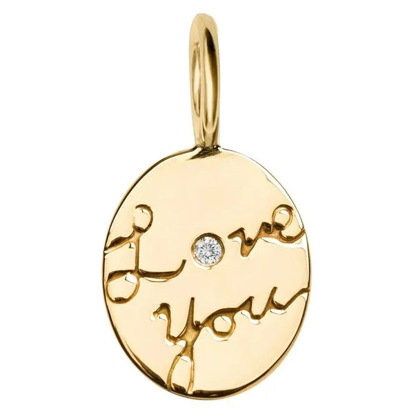 Heather B. Moore Gold Love You Oval Charm Peter & Co. Jewelers Avon Lake, OH