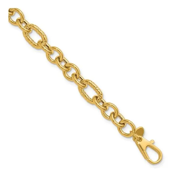 Polished Fancy Link Bracelet Image 2 Peter & Co. Jewelers Avon Lake, OH