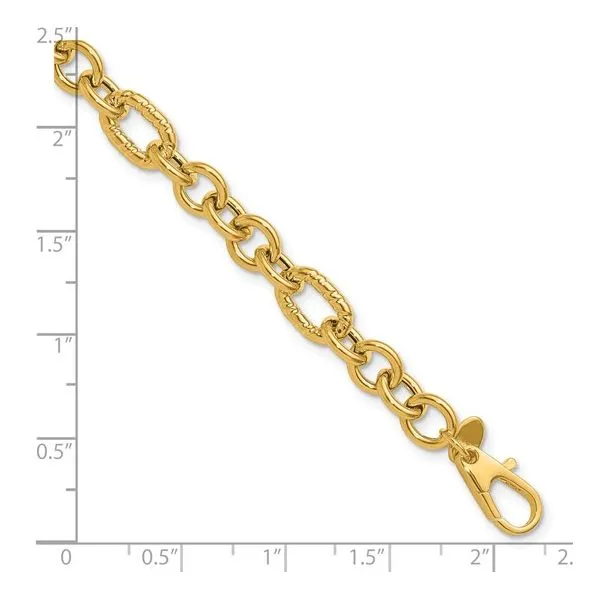 Polished Fancy Link Bracelet Image 4 Peter & Co. Jewelers Avon Lake, OH