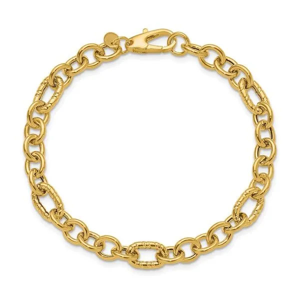 Polished Fancy Link Bracelet Peter & Co. Jewelers Avon Lake, OH