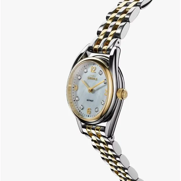 Shinola Derby 2H 30.5mm White Mother Of Pearl Diamond Dial Image 2 Peter & Co. Jewelers Avon Lake, OH