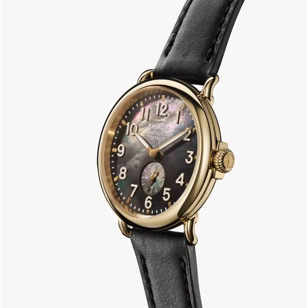 Shinola Runwell Sub Second 41mm Black Mother Of Pearl Image 2 Peter & Co. Jewelers Avon Lake, OH