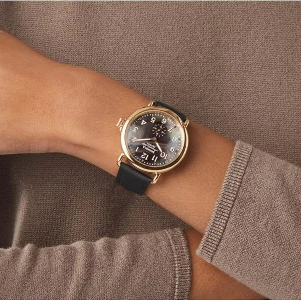 Shinola Runwell Sub Second 41mm Black Mother Of Pearl Image 4 Peter & Co. Jewelers Avon Lake, OH