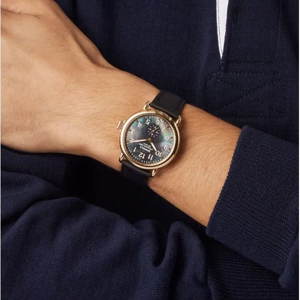 Shinola Runwell Sub Second 41mm Black Mother Of Pearl Image 5 Peter & Co. Jewelers Avon Lake, OH