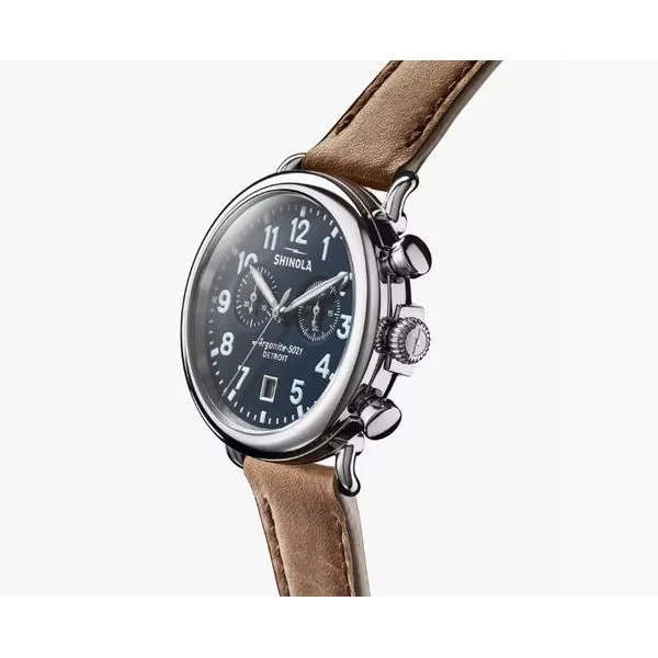Shinola Runwell 41mm Chrono Blue Image 2 Peter & Co. Jewelers Avon Lake, OH