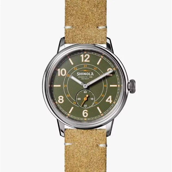 Shinola Traveler 42mm Olive Peter & Co. Jewelers Avon Lake, OH