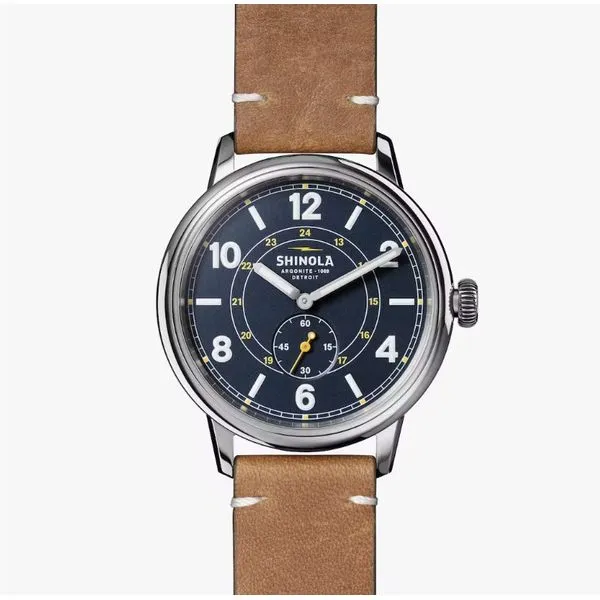 Shinola Traveler 42mm Midnight Blue Peter & Co. Jewelers Avon Lake, OH